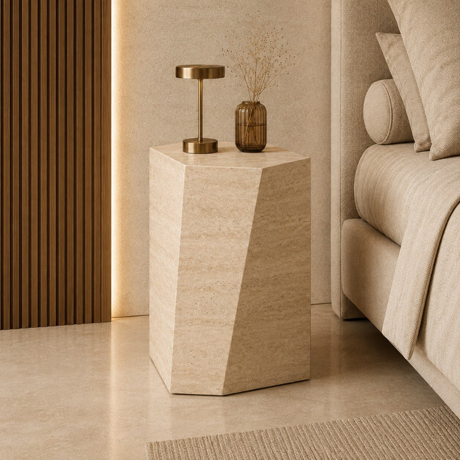 Scalino marble side table